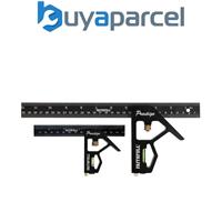 Faithfull 300mm 12 150mm 6 Combination Square CNC Black Aluminium FAICS300TCNC