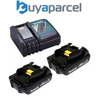 Makita BL1815N 18v LXT 1.5ah Batteries x 2 + DC18RC Fast 15 Minute Charger