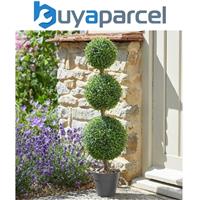 Smart Garden Trio Topiary Ball Tree 80cm Decorative Artificial Indoor Outdoor