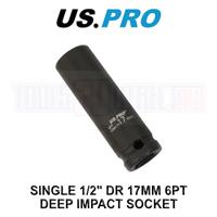 US PRO 17mm 1/2 Dr 6 Point Deep Impact Socket 3753