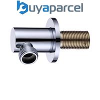 Round Wall Outlet Elbow - Chrome