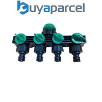 4 Way Garden Tap Connector Garden Watering For Hose Pipe Water Timer Hozelock