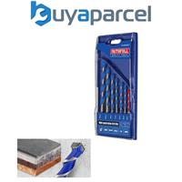 Faithfull Multi Material Drill Bits Metal Wood Tile 7 Piece Set FAIMCDSET7