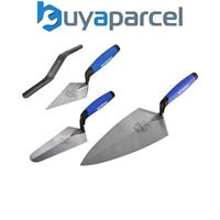 Faithfull 4 Piece Trowel Set Brick Pointing Soft Grip Handle FAIPTFSET4