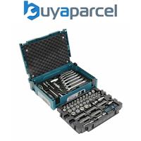 Makita 120PC General Maintenance Kit Spanner Socket Mechanics Screwdriver Set