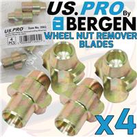US PRO Replacement Blades For Locking Wheel Nut Removal Tool Kits For 3651 x 4