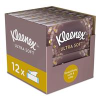 Kleenex Facial Tissues Ultra Soft Mega Pack Luxury and Silky Tissues, 12 Pack