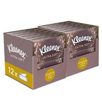 Kleenex Facial Tissues Ultra Soft Mega Pack Luxury and Silky Tissues, 24 Pack