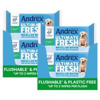 Andrex Washlets Classic Clean Biodegradable & Flushable Toilet Wipes, 24 Pack