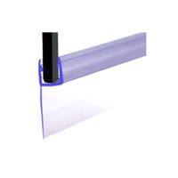 Bath Shower Screen Door Seal Strip D Type 4-6mm Glass Up to 15mm Gap UK