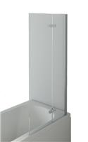 VeeBath Bifold Shower Screen Thick Bathroom Glass Folding Hing - 1400 x 750mm