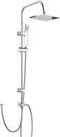 Thermostatic Mixer Shower Riser Rail Chrome Exposed Valve Twin Head Set
