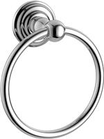 Traditional Towel Ring Holder Wall Mount Round Bathroom Accessory Chrome Holder