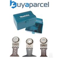 Fein Makita Starlock E-Cut Saw Blade 3PC Multi Tool Set Wood & Metal Plunge +Box