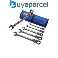 Faithfull Ratchet Combination Spanner Set in Tool Roll FAISPARAT6SR XMS24SPANNER