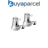 Bristan VAL2 3/4 C CD Lever Bath Taps with Ceramic Disc Valves Chrome