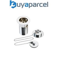 Bristan W BATH11 C Luxury Bath Waste with Brass Plug Chrome