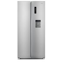 electriQ 430 Litre Side-By-Side American Fridge Freezer - Silver eiQ84SBSFF