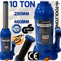 10 Ton Hydraulic Bottle Lifting Jack Heavy Duty Truck Lorry Lift Ram Car 10Tonne