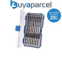 Faithfull Long Impact Screwdriver Bit Set 16 Piece PZ2 PH2 150mm FAISBSET16I