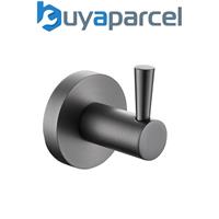 Bristan Round Robe Towel Hook Hanger Gun Metal Grey