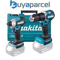 Makita 18v DLX2414 Brushless Kit DHP487 Hammer Drill DTD157 Impact Driver + Case