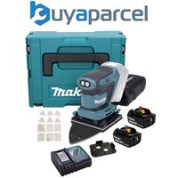 Makita DBO480RTJ 18v LXT 1/4 Sheet Cordless Palm Detail Sander + Delta + 2x5ah