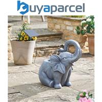Smart Garden Solar Jumbo Elephant Garden Water Feature Fountain Bird Bath
