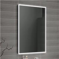 Bathroom Mirror Wall Mount Illuminated With Sensor And Demister Pad 700x500mm