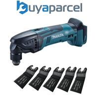 Makita DTM50Z 18v LXT Li-Ion Cordless Multi Tool Bare Unit + 5 BIM Plunge Blades