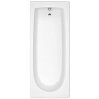 Bathroom Bath Bathtub Standard Single Ended Round Tub White 1500 x 700mm Acrylic