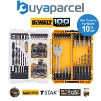 Dewalt DT70784 100 Piece Set Black Gold Speed Tip Drill Bits + Tough Case TStak