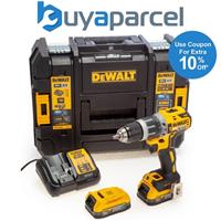 DeWalt DCD796E2T 18V XR Brushless Combi Hammer Drill - 2 x POWERSTACK Batteries