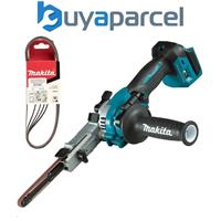 Makita DBS180Z 18v LXT Cordless Brushless Belt Sander Power File Bare + 5 Belts