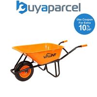 Vaunt 85L Trade Wheelbarrow Challenger L11 Steel Metal Site Barrow V1924049