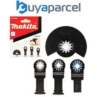 Makita Starlock Multi Tool 4 Piece Plunge Cut Segment Set - DTM50 DTM51 DTM52