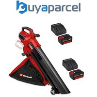 Einhell Twin 18v / 36v Leaf Blower Vacuum Power X-Change + 2 x 4AH Battery Pack