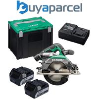HiKOKI C1806DB Brushless 165mm Circular Saw 18V Cordless Saw X2 5AH Battery Case