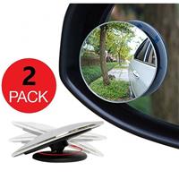 2x Blind Spot Mirror Rear Side View Towing Car Van Motorcycle Adjust Wide Angle