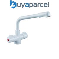 Bristan Manhattan White EasyFit Kitchen Sink Mixer Tap + Easy Fit Base