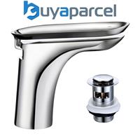 Mira Showers Fluency Monobloc Basin Tap Chrome Bathroom + Waste 2.1828.001