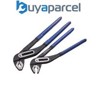 Slip Joint Waterpump Pipe Pliers GripsFaithfull Twin Pack 10" 250mm & 12" 300mm