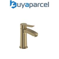 Bristan Apelo Eco Start Basin Mixer with Clicker Waste Brushed Brass
