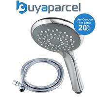 Triton 8000 Series Universal Large 5 Spray Shower Chrome Anti Scale + 1.5m Hose