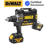 Dewalt DCD100M1T Black 18v XR Brushless Compact Combi Hammer Drill 4AH 100 Year