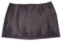 16 ARLINGTON Haile Mini Skirt Embellished Zip Charcoal Grey UK14 BNWT RRP860