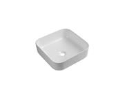 Bathroom Wash Sink Basin Modern Square Countertop Ceramic Square White