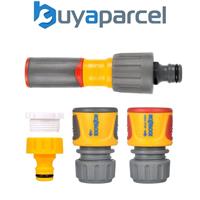Hozelock Watering Starter Nozzle Connector Set Soft Touch End Water Stop