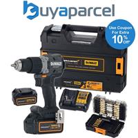 Dewalt 18v DCD85MP2T McLaren F1 XR Brushless Hammer Drill 2 x 5.0Ah + 28pc Set