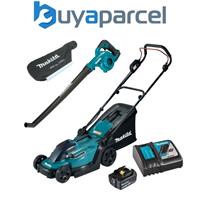 Makita DLM330RT 18v LXT Cordless Lawn Mower 33cm + Blower Vacuum 1 x 5ah Battery